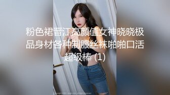 粉色裙晋江高颜值女神晓晓极品身材各种制服丝袜啪啪口活超级棒 (1)