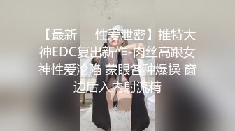 【最新㊙️性爱泄密】推特大神EDC复出新作-肉丝高跟女神性爱沦陷 蒙眼各种爆操 窗边后入内射流精