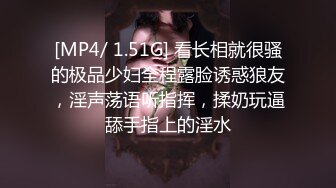 [MP4/ 1.51G] 看长相就很骚的极品少妇全程露脸诱惑狼友，淫声荡语听指挥，揉奶玩逼舔手指上的淫水