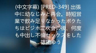 (中文字幕) [PRED-349] 出張中に幼なじみと再会。時短営業で飲み足りなかったボクたちはビジホ二次会の後、何度も中出し不倫セックスをした… 篠田ゆう