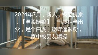 2024年7月，新人，极品良家，【温柔媚娘】，气质相当出众，是个白虎，蝴蝶逼很粉，家中被男友爆操